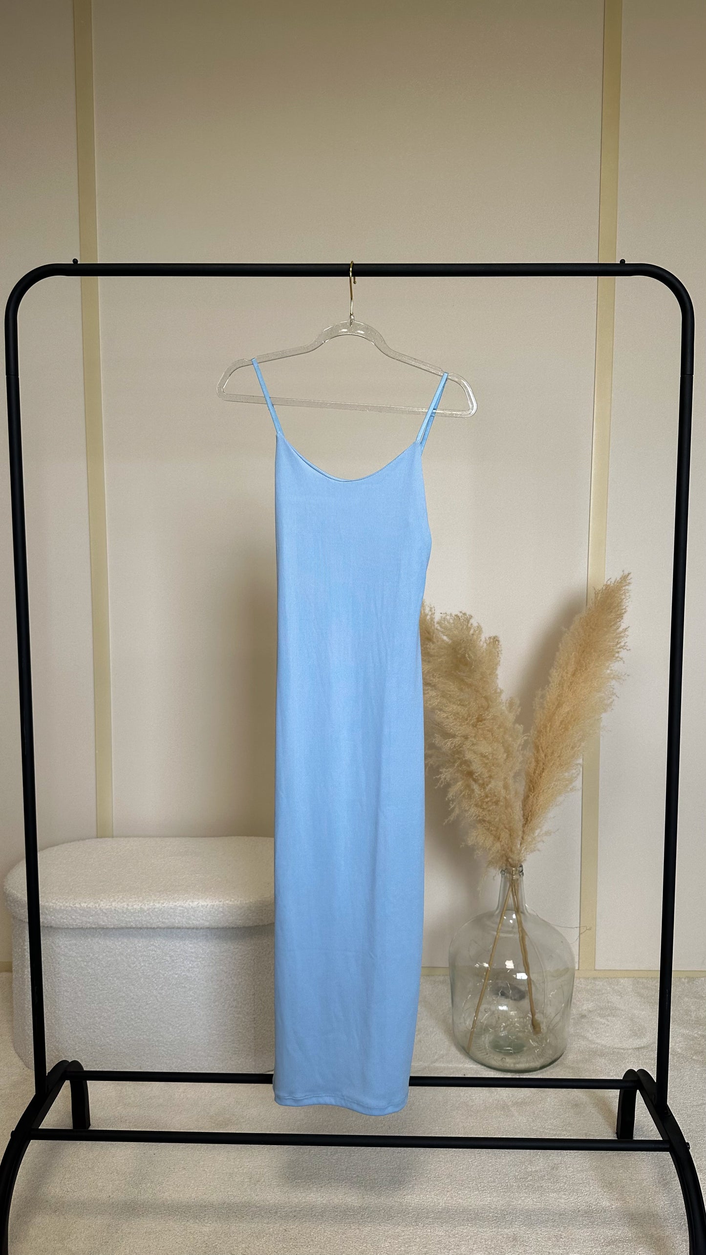 Robe à bretelle bleu ciel