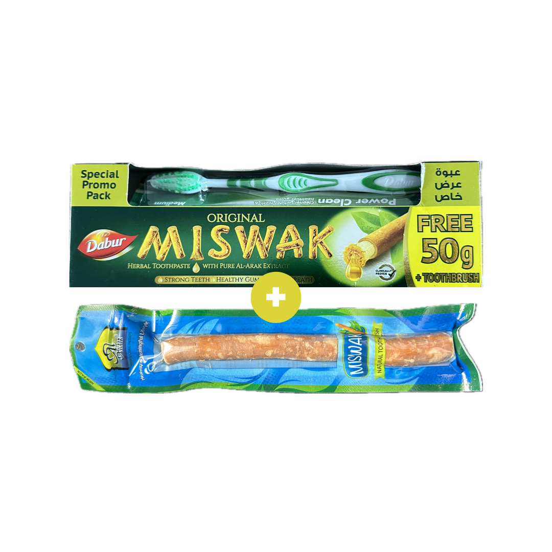 Siwak + dentifrice Miswak XXL 170g avec brosse à dent
