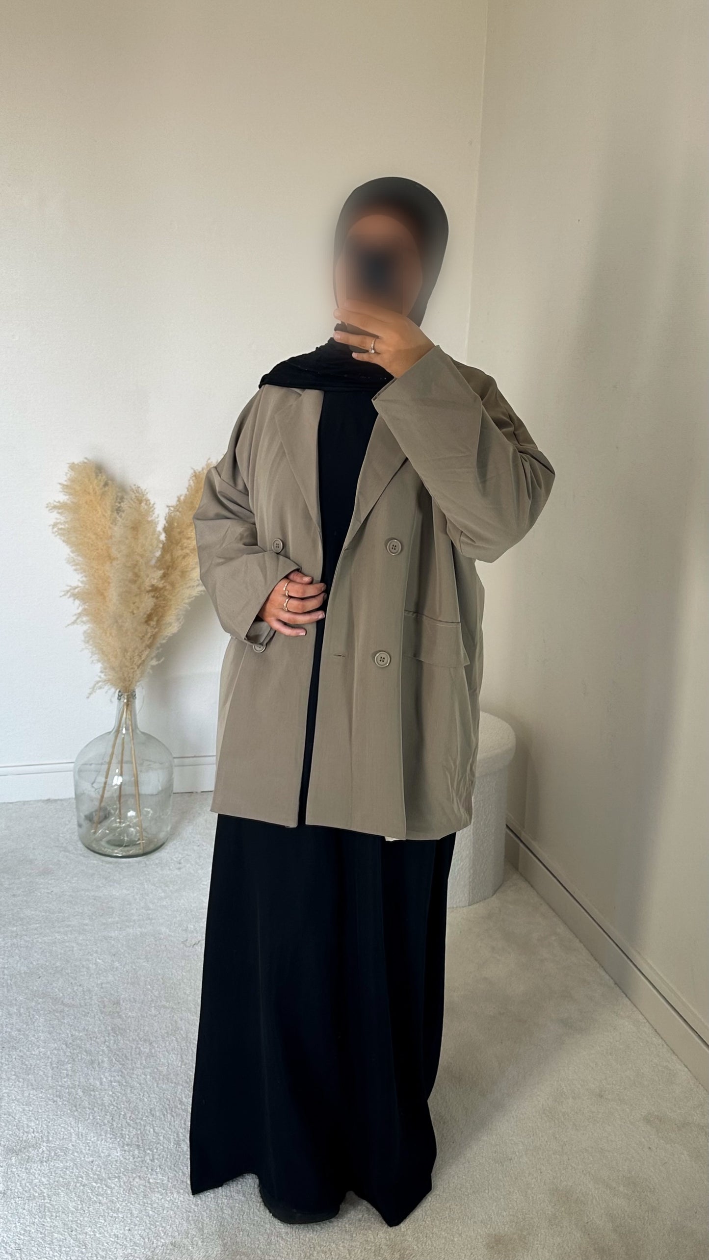 Blazer oversize taupe