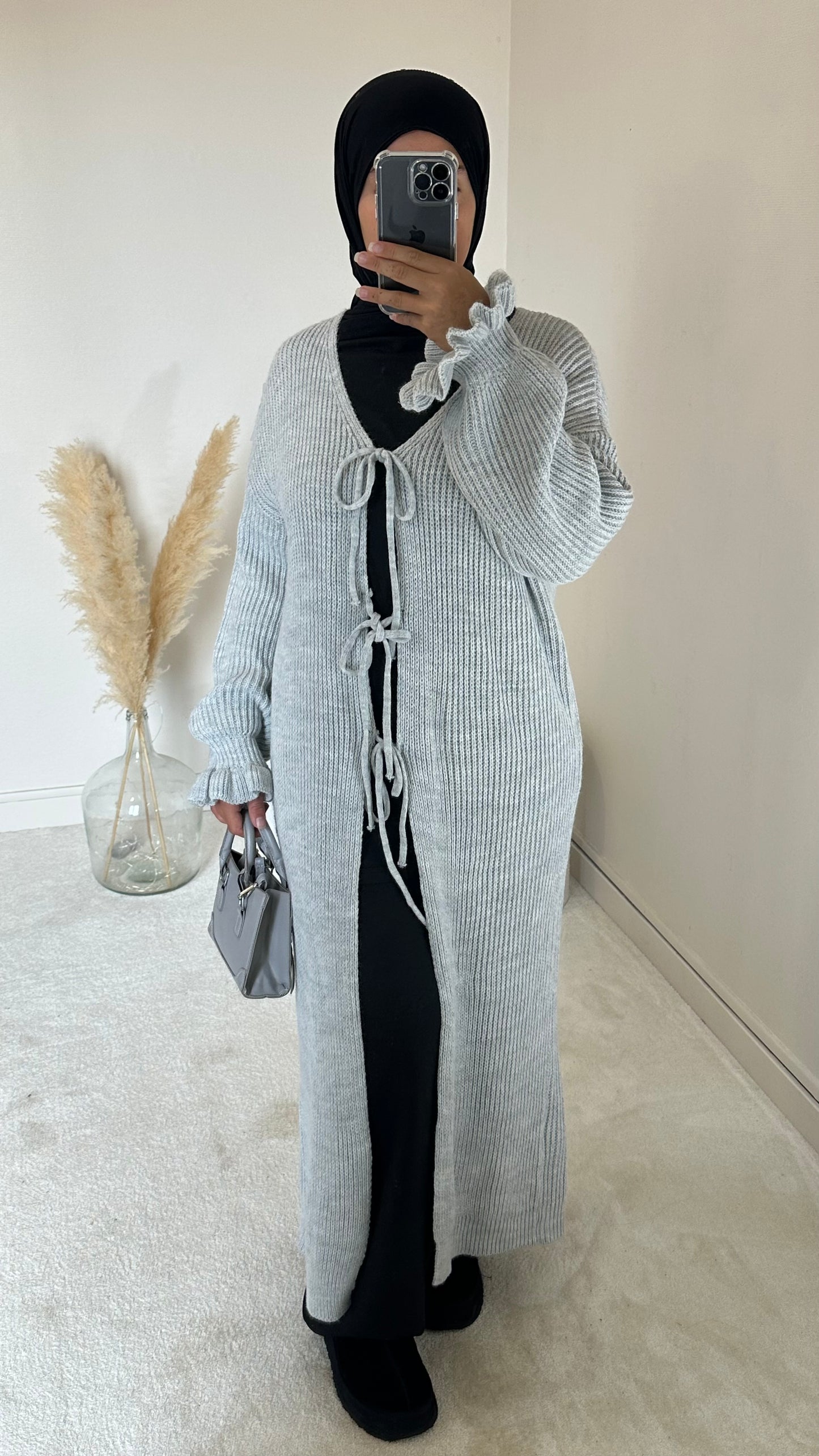 Robe gilet Zélia gris