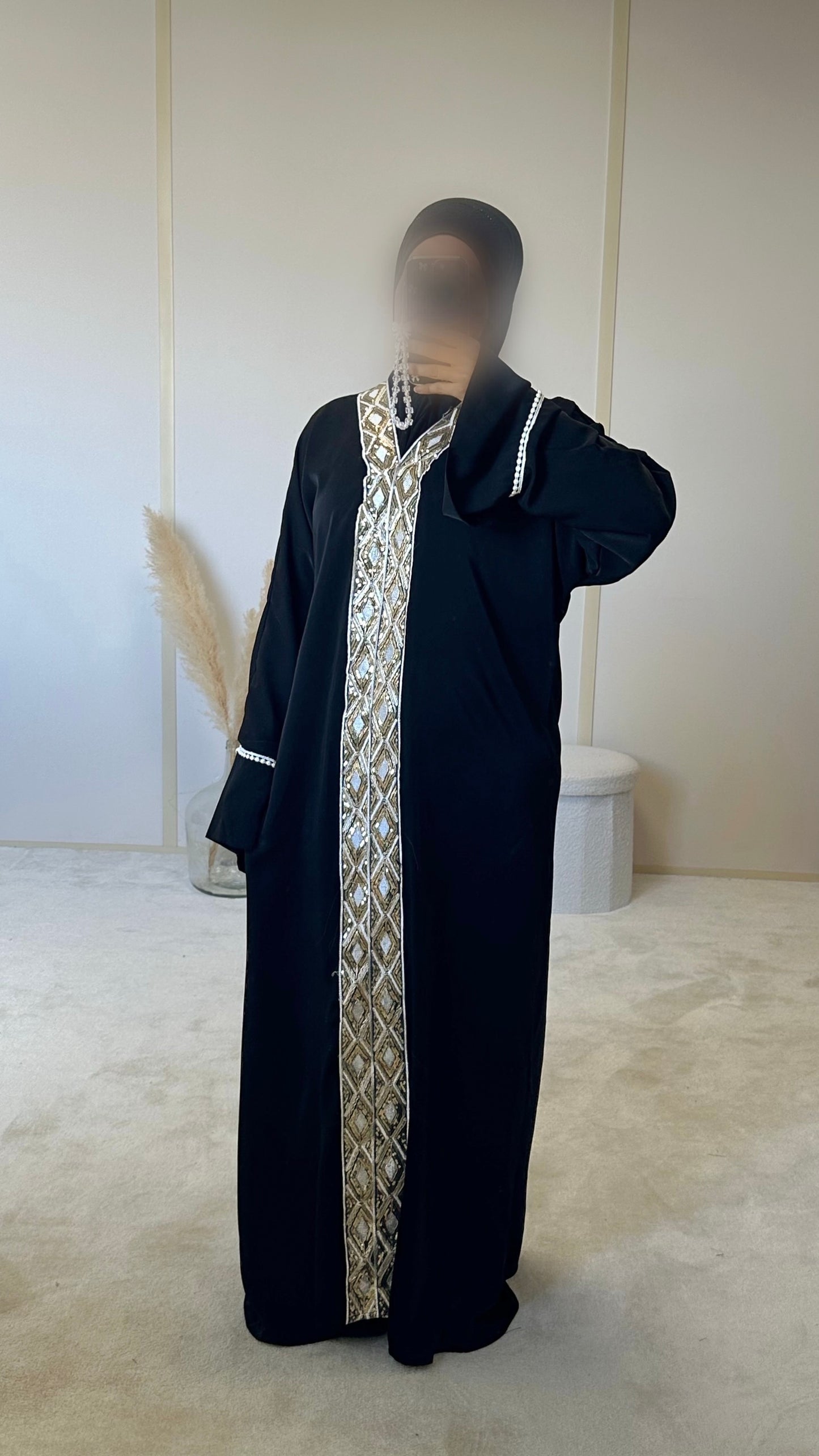 Abaya Yasmine noir