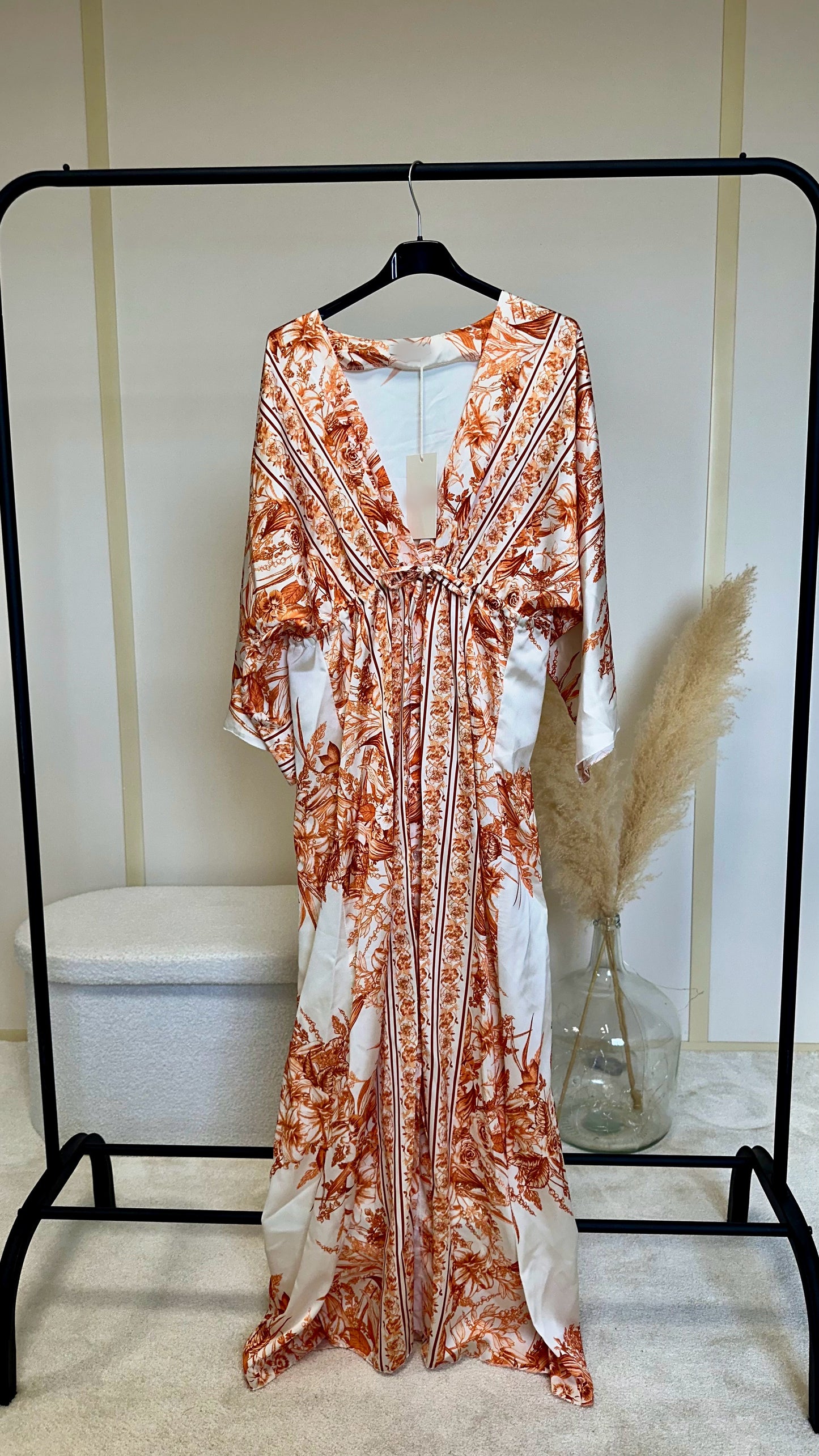 Robe kimono orange