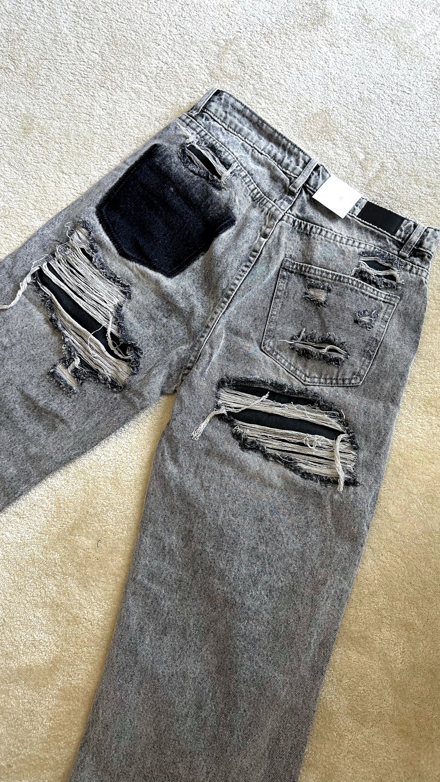 Jean destroy gris