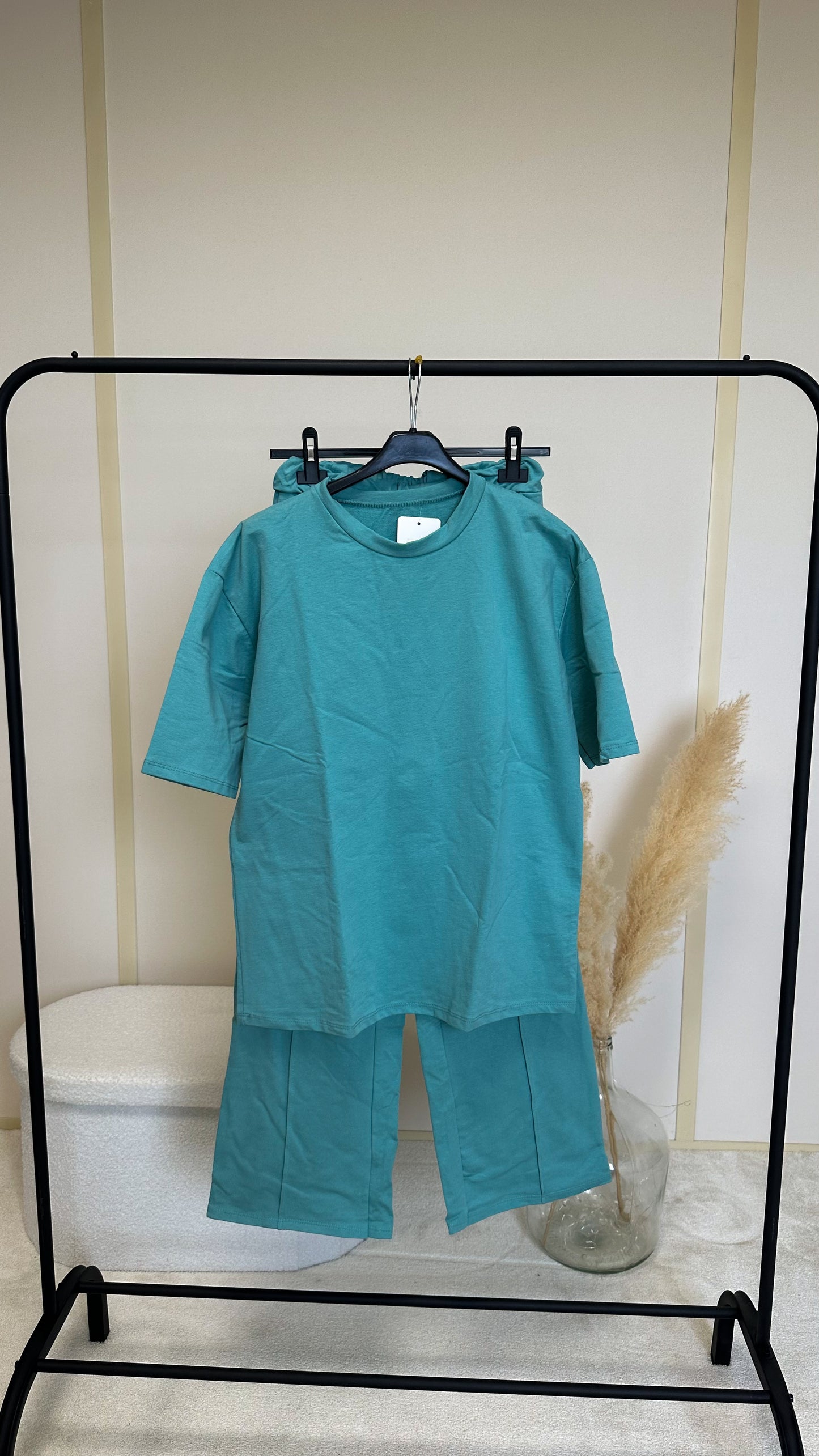 Ensemble Nora vert/bleu