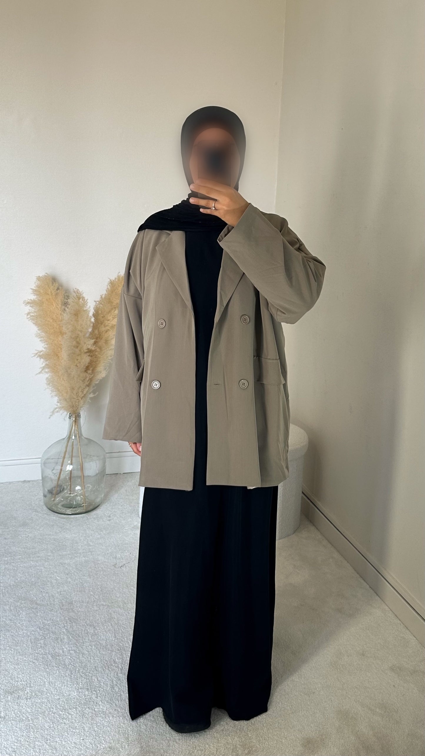 Blazer oversize taupe