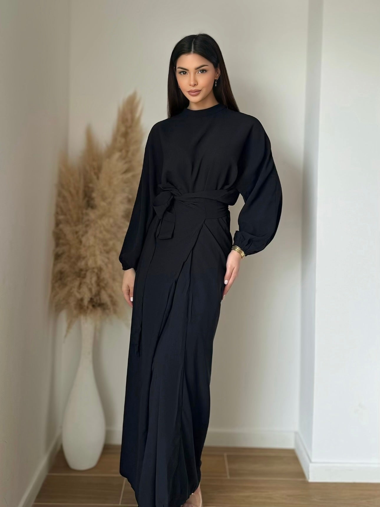 Robe à nouée noir