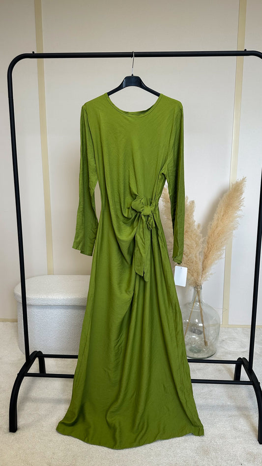 Robe Sasha manches longues verte