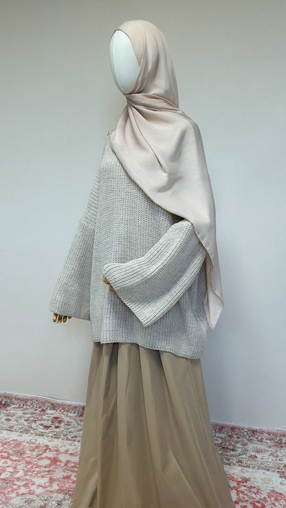 Pull ample [beige]