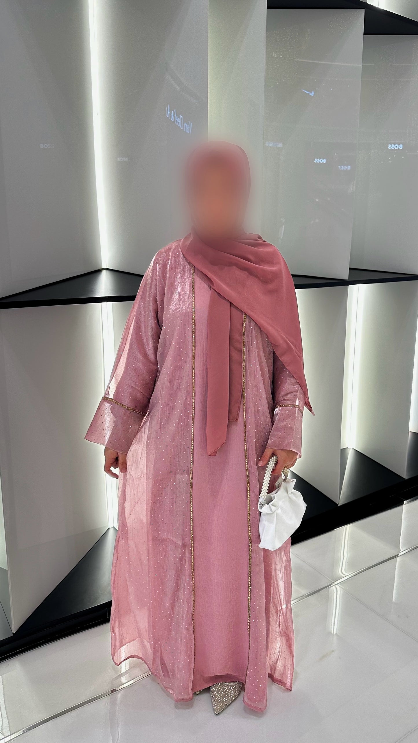 Abaya Dubaï Safira [rose]