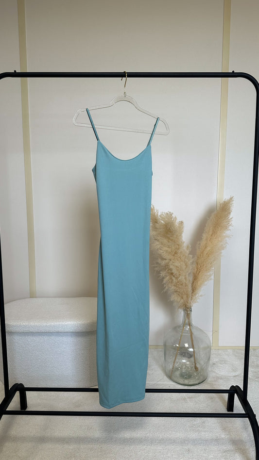 Robe à bretelles vert d’eau