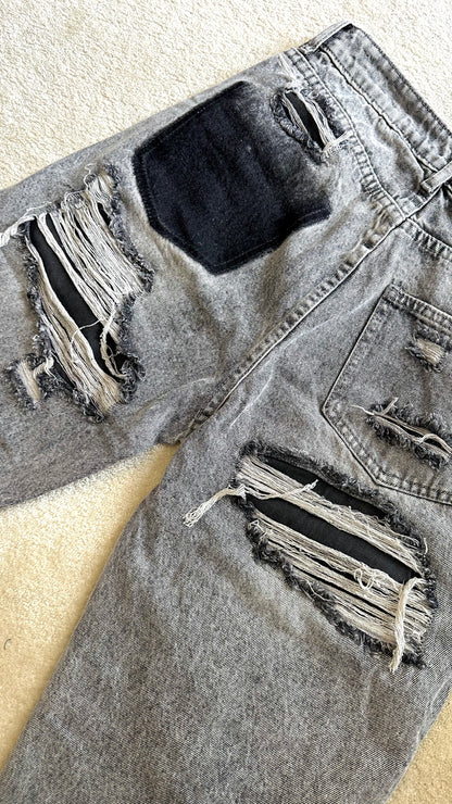 Jean destroy gris