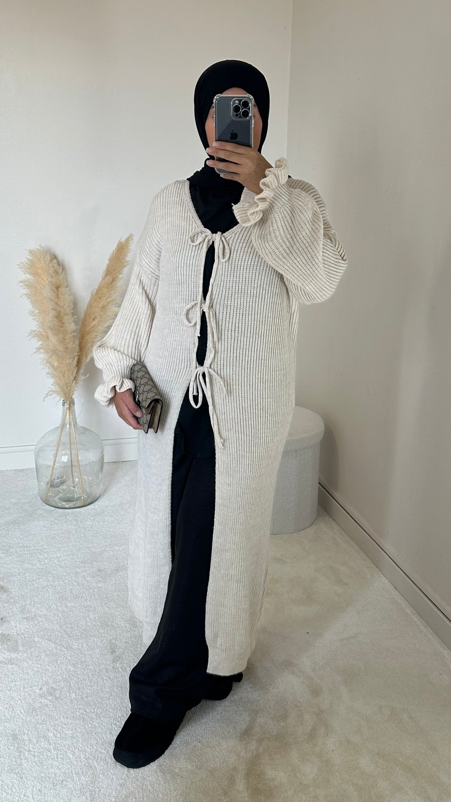 Robe gilet Zélia beige