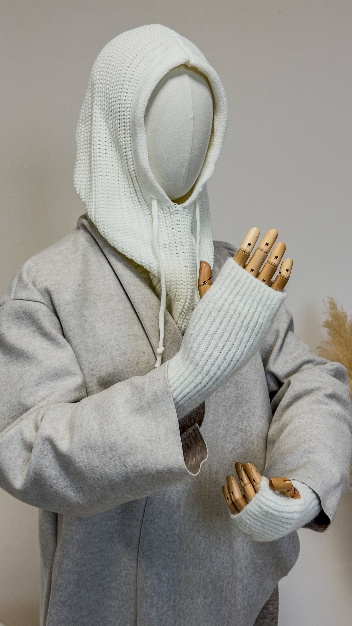 Cagoule + mitaines [blanche]