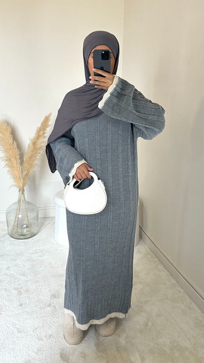 Robe en maille [ gris ]