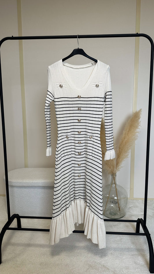 Robe rayé inspi s beige