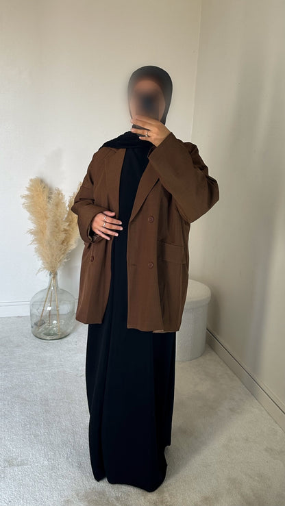 Blazer oversize marron