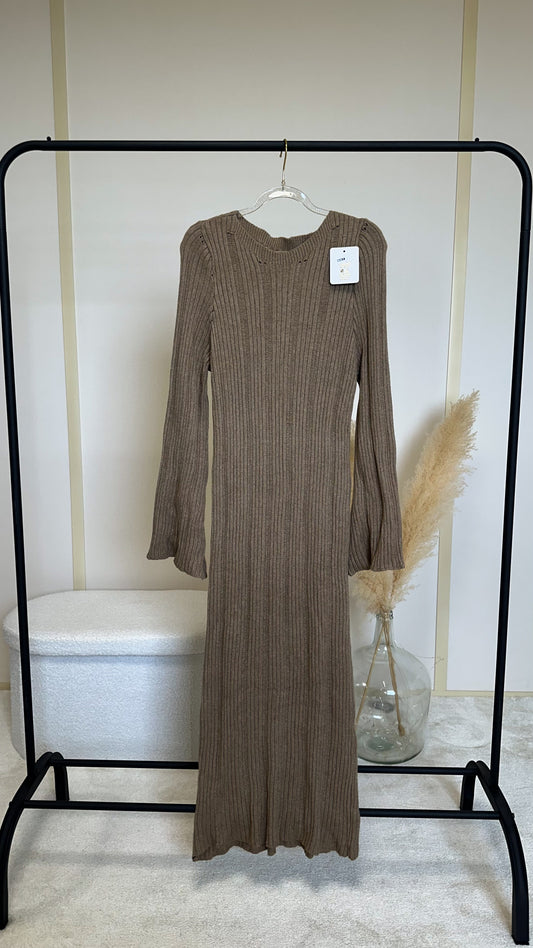 Robe Camélia taupe