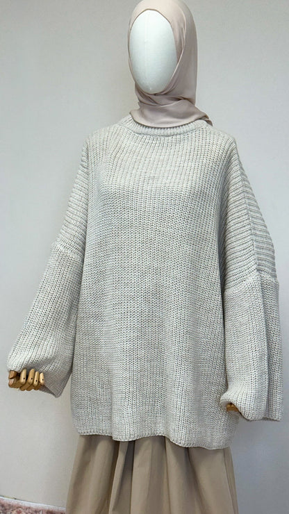 Pull ample [beige]