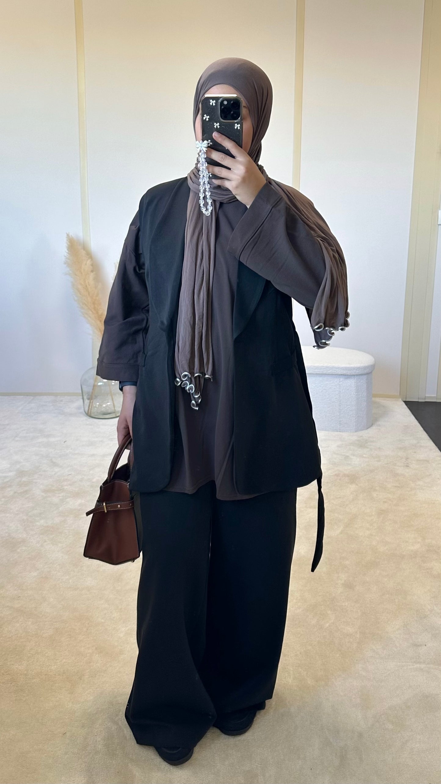 Ensemble blazer + pantalon [noir]