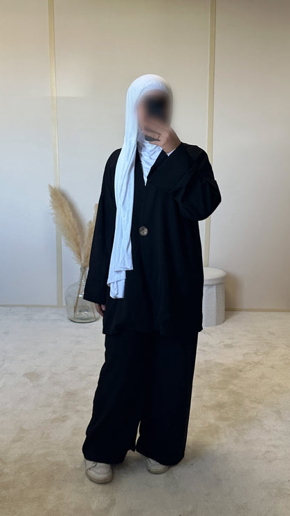 Ensemble à bouton noir
