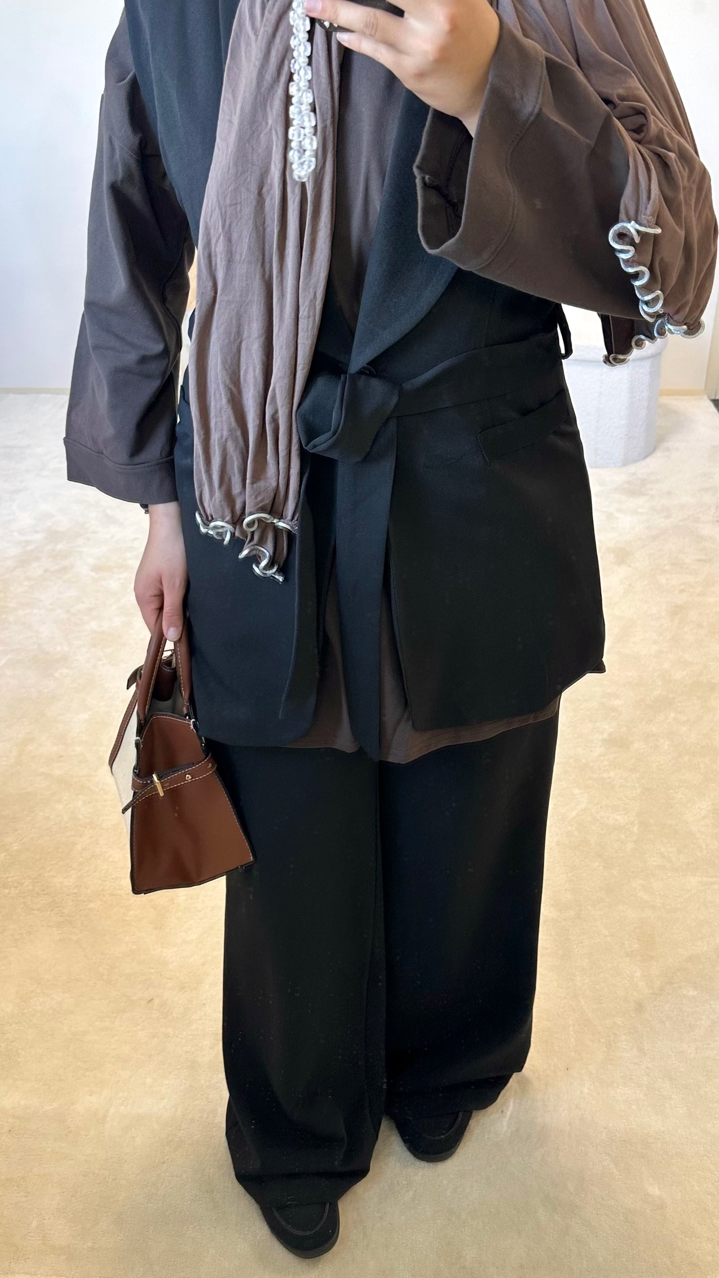 Ensemble blazer + pantalon [noir]