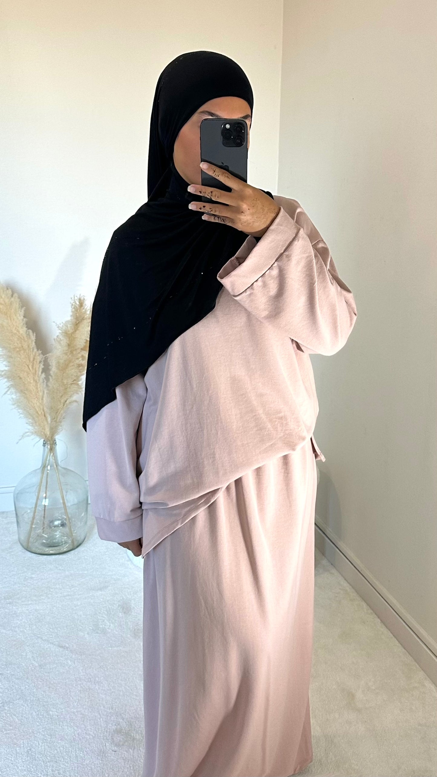Ensemble jupe rose confort