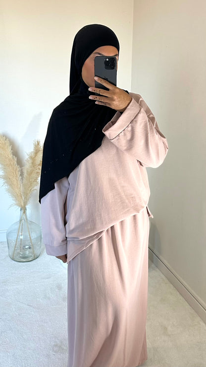 Ensemble jupe rose confort