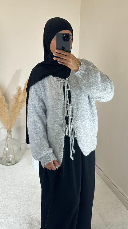 Gilet à nœuds gris