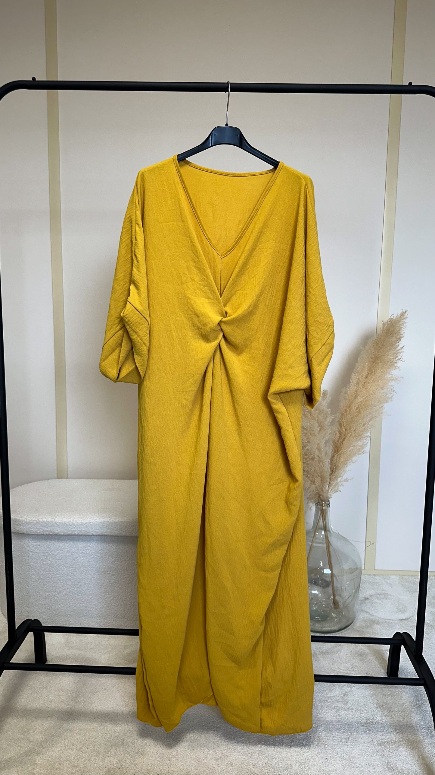 Robe Maïna moutarde