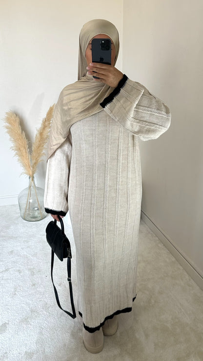 Robe en maille [ beige ]