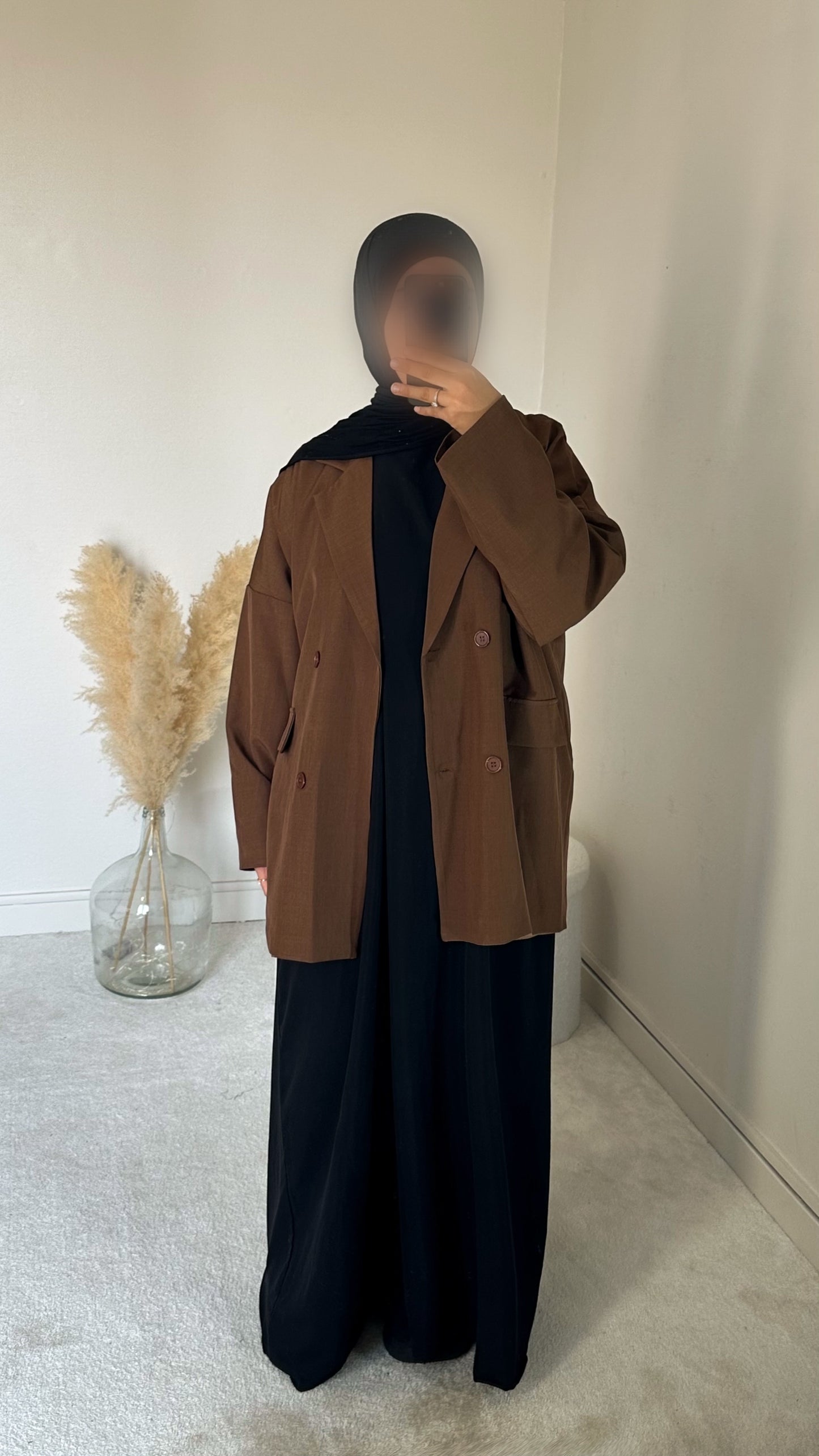 Blazer oversize marron