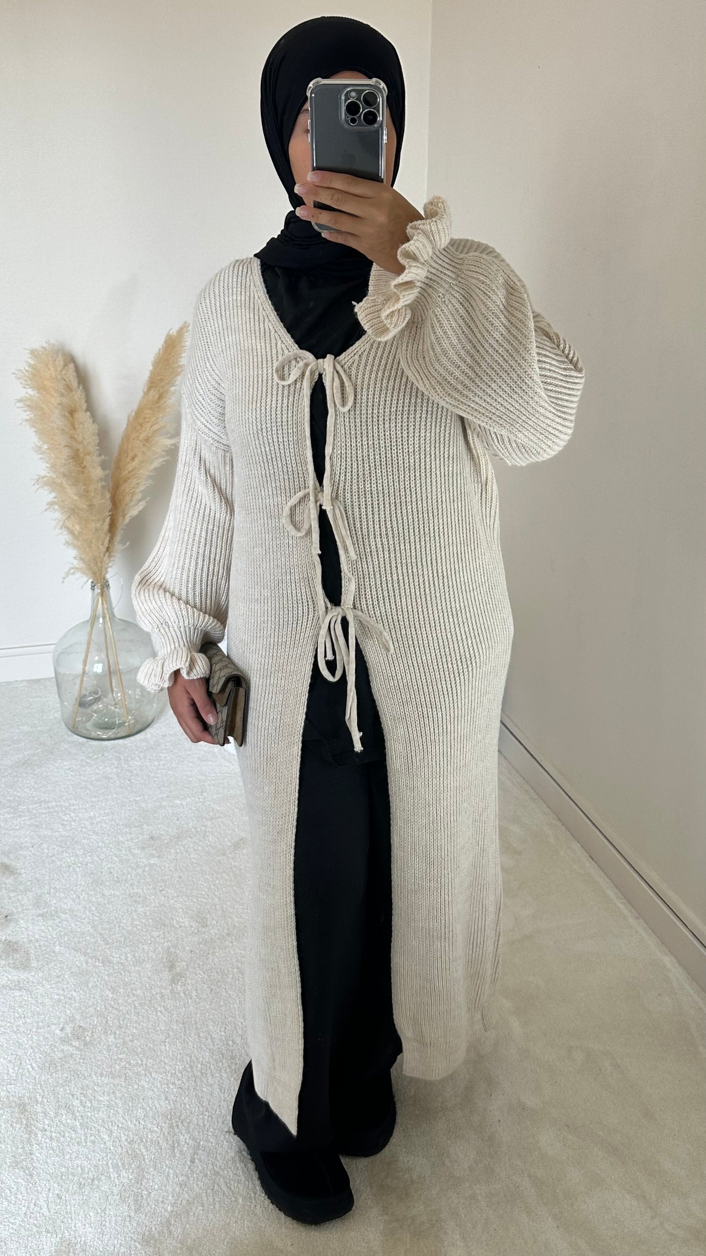 Robe gilet Zélia beige